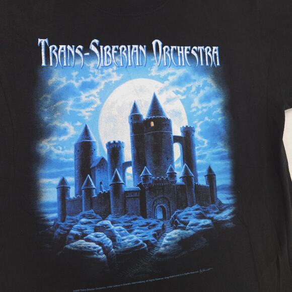 Trans Siberian Orchestra Band Crew Neck Short Sleeve T Shirt Mens Size L Black - Picture 4 of 10